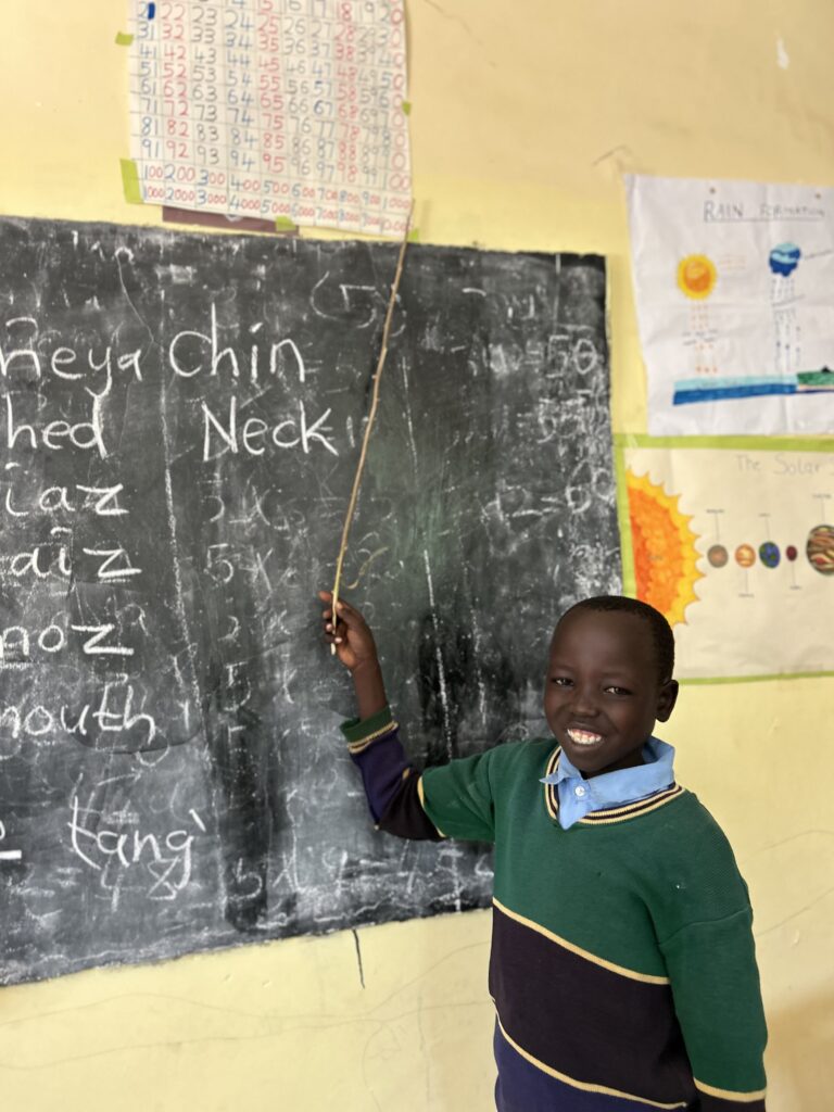 girl at chalkboard