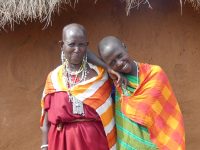 two women standing together